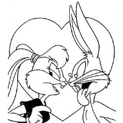 Dessin à colorier: Bugs Bunny (Dessins Animés) #26468 - Coloriages à Imprimer Gratuits