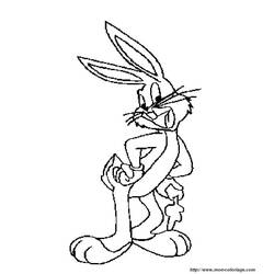 Dessin à colorier: Bugs Bunny (Dessins Animés) #26474 - Coloriages à Imprimer Gratuits