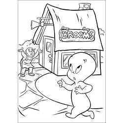 Dessin à colorier: Casper (Dessins Animés) #36253 - Coloriages à Imprimer Gratuits