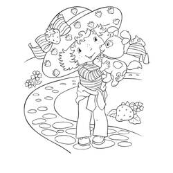 Dessin à colorier: Charlotte aux fraises / Fraisinette (Dessins Animés) #35638 - Coloriages à Imprimer Gratuits
