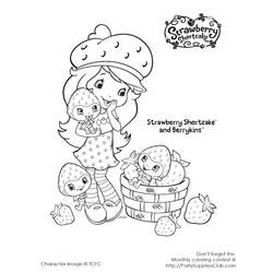 Dessin à colorier: Charlotte aux fraises / Fraisinette (Dessins Animés) #35732 - Coloriages à Imprimer Gratuits