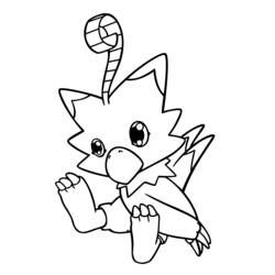 Dessin à colorier: Digimon (Dessins Animés) #51637 - Coloriages à Imprimer Gratuits