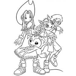 Dessin à colorier: Digimon (Dessins Animés) #51683 - Coloriages à Imprimer Gratuits