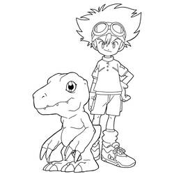 Dessin à colorier: Digimon (Dessins Animés) #51699 - Coloriages à Imprimer Gratuits