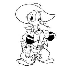 Dessin à colorier: Donald Duck (Dessins Animés) #30114 - Coloriages à Imprimer Gratuits
