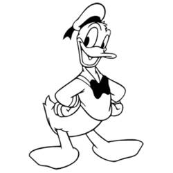 Dessin à colorier: Donald Duck (Dessins Animés) #30121 - Coloriages à Imprimer Gratuits