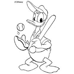 Dessin à colorier: Donald Duck (Dessins Animés) #30123 - Coloriages à Imprimer Gratuits
