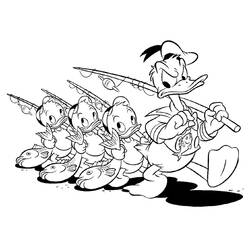 Dessin à colorier: Donald Duck (Dessins Animés) #30146 - Coloriages à Imprimer Gratuits