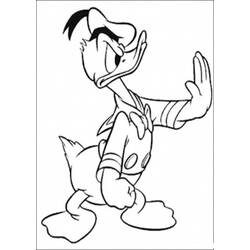 Dessin à colorier: Donald Duck (Dessins Animés) #30153 - Coloriages à Imprimer Gratuits