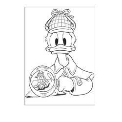 Dessin à colorier: Donald Duck (Dessins Animés) #30171 - Coloriages à Imprimer Gratuits
