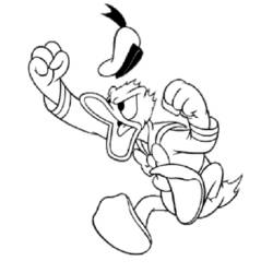 Dessin à colorier: Donald Duck (Dessins Animés) #30174 - Coloriages à Imprimer Gratuits