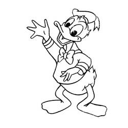 Dessin à colorier: Donald Duck (Dessins Animés) #30181 - Coloriages à Imprimer Gratuits