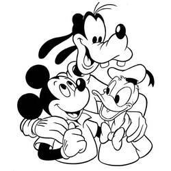 Dessin à colorier: Donald Duck (Dessins Animés) #30199 - Coloriages à Imprimer Gratuits