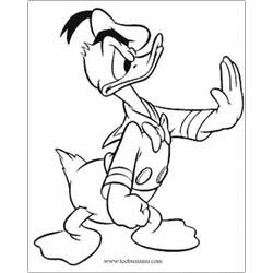 Dessin à colorier: Donald Duck (Dessins Animés) #30243 - Coloriages à Imprimer Gratuits