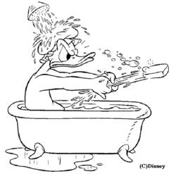 Dessin à colorier: Donald Duck (Dessins Animés) #30245 - Coloriages à Imprimer Gratuits