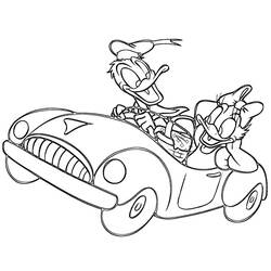 Dessin à colorier: Donald Duck (Dessins Animés) #30248 - Coloriages à Imprimer Gratuits
