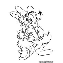 Dessin à colorier: Donald Duck (Dessins Animés) #30259 - Coloriages à Imprimer Gratuits