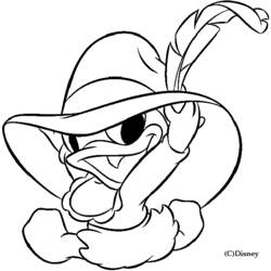 Dessin à colorier: Donald Duck (Dessins Animés) #30299 - Coloriages à Imprimer Gratuits