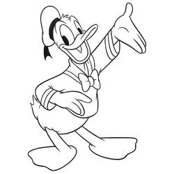 Dessin à colorier: Donald Duck (Dessins Animés) #30338 - Coloriages à Imprimer Gratuits