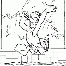 Dessin à colorier: Donald Duck (Dessins Animés) #30371 - Coloriages à Imprimer Gratuits