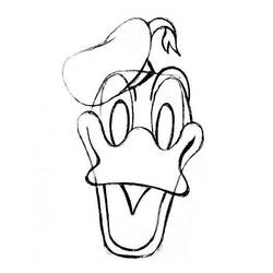 Dessin à colorier: Donald Duck (Dessins Animés) #30399 - Coloriages à Imprimer Gratuits