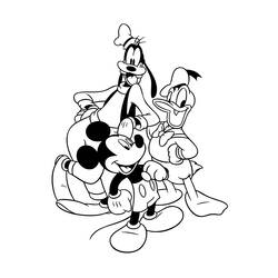 Dessin à colorier: Donald Duck (Dessins Animés) #30425 - Coloriages à Imprimer Gratuits