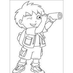 Dessin à colorier: Dora l'Exploratrice (Dessins Animés) #29813 - Coloriages à Imprimer Gratuits