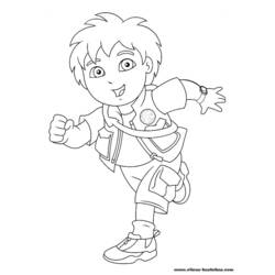 Dessin à colorier: Dora l'Exploratrice (Dessins Animés) #29860 - Coloriages à Imprimer Gratuits