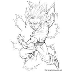 Dessin à colorier: Dragon Ball Z (Dessins Animés) #38559 - Coloriages à Imprimer Gratuits