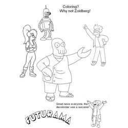 Dessin à colorier: Futurama (Dessins Animés) #48414 - Coloriages à Imprimer Gratuits