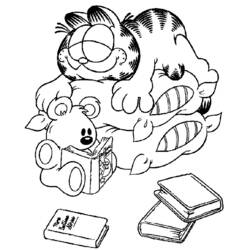 Dessin à colorier: Garfield (Dessins Animés) #26112 - Coloriages à Imprimer Gratuits