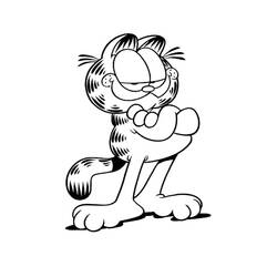 Dessin à colorier: Garfield (Dessins Animés) #26113 - Coloriages à Imprimer Gratuits