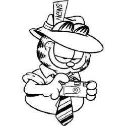 Dessin à colorier: Garfield (Dessins Animés) #26118 - Coloriages à Imprimer Gratuits