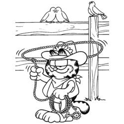 Dessin à colorier: Garfield (Dessins Animés) #26121 - Coloriages à Imprimer Gratuits