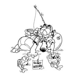 Dessin à colorier: Garfield (Dessins Animés) #26122 - Coloriages à Imprimer Gratuits