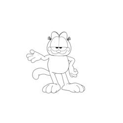 Dessin à colorier: Garfield (Dessins Animés) #26126 - Coloriages à Imprimer Gratuits