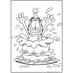 Dessin à colorier: Garfield (Dessins Animés) #26142 - Coloriages à Imprimer Gratuits