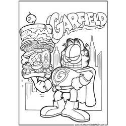 Dessin à colorier: Garfield (Dessins Animés) #26144 - Coloriages à Imprimer Gratuits