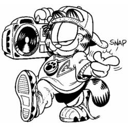 Dessin à colorier: Garfield (Dessins Animés) #26152 - Coloriages à Imprimer Gratuits