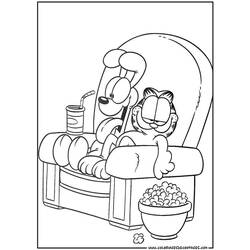 Dessin à colorier: Garfield (Dessins Animés) #26154 - Coloriages à Imprimer Gratuits
