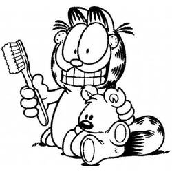 Dessin à colorier: Garfield (Dessins Animés) #26156 - Coloriages à Imprimer Gratuits