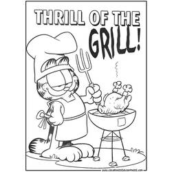 Dessin à colorier: Garfield (Dessins Animés) #26158 - Coloriages à Imprimer Gratuits