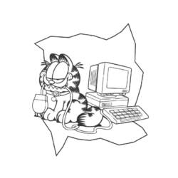 Dessin à colorier: Garfield (Dessins Animés) #26166 - Coloriages à Imprimer Gratuits