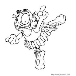 Dessin à colorier: Garfield (Dessins Animés) #26170 - Coloriages à Imprimer Gratuits