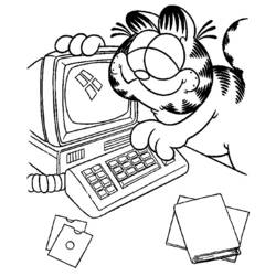 Dessin à colorier: Garfield (Dessins Animés) #26194 - Coloriages à Imprimer Gratuits