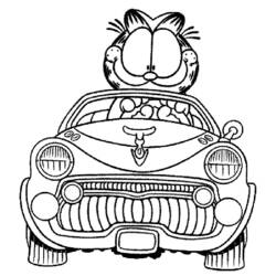 Dessin à colorier: Garfield (Dessins Animés) #26200 - Coloriages à Imprimer Gratuits