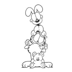 Dessin à colorier: Garfield (Dessins Animés) #26208 - Coloriages à Imprimer Gratuits