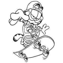 Dessin à colorier: Garfield (Dessins Animés) #26209 - Coloriages à Imprimer Gratuits