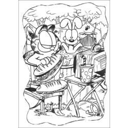 Dessin à colorier: Garfield (Dessins Animés) #26212 - Coloriages à Imprimer Gratuits