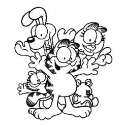 Dessin à colorier: Garfield (Dessins Animés) #26216 - Coloriages à Imprimer Gratuits